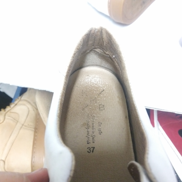 Anthropologie kmd leather sneaker sz 37 - Picture 5 of 6